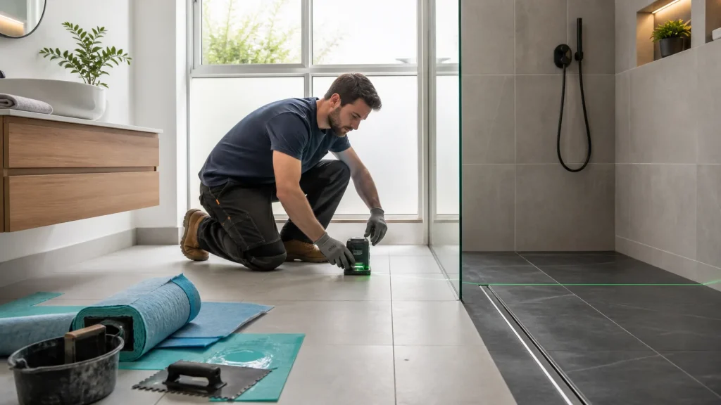Boxy Dublin Bathrooms to Wet Rooms: Drain Placement, Falls, and Zoning